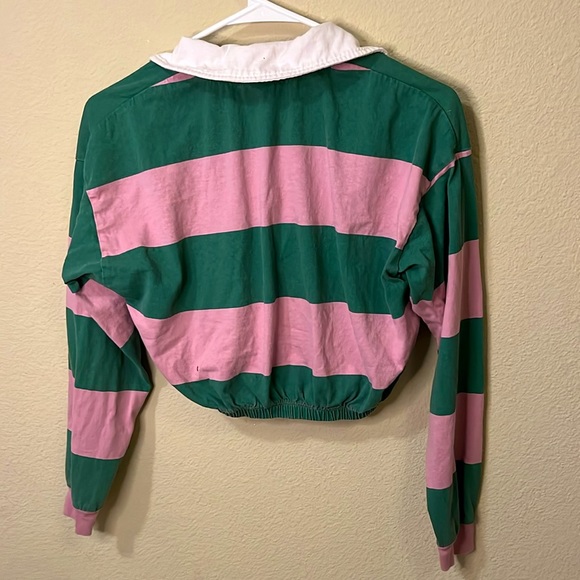 Pink and green RSG cropped Long sleeve - Picture 2 of 5